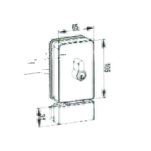 KMS12220 Glass Door Lock(BS301)